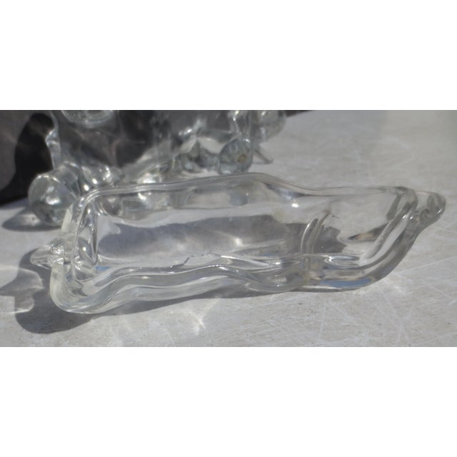 Transparent Elephant Shaped Decorative Clear Jar Vintage 30s For Sale - Image 8 of 13