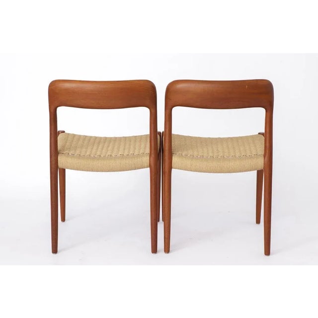 Model 75 Dining Chair in Teak by Niels Otto Møller for J.L. Møllers, 1950s For Sale - Image 3 of 9