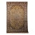 Vintage Persian Tabriz Rug, Hand-Knotted Wool, Floral Pattern, Moss Green & Caramel, 7x10 For Sale