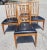 This set high quality Dining chairs is made out of French Walnut wood and cast brass mounted medaillion ornaments and...