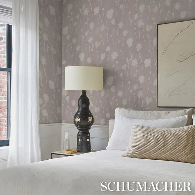 Not Yet Made - Made To Order Schumacher x Backdrop Before Midnight Wallpaper In Light Beige For Sale - Image 5 of 5