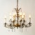 Antique Brass and Crystal Chandelier 12 Light For Sale - Image 9 of 14