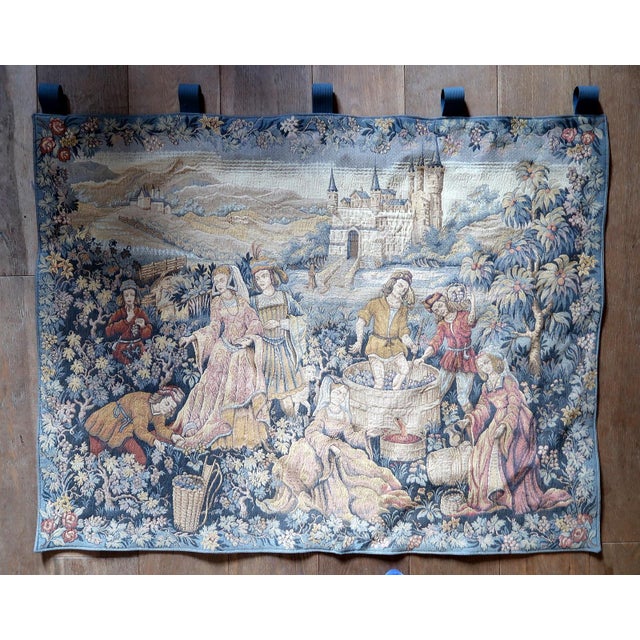 1960s, Vintage French Tapestry Wall Hanging by Marc Waymel, 3' X 3.8' For Sale - Image 18 of 18