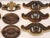 Antique Decorative Brass Metal Furniture Handles and Knobs (42 Pieces) For Sale In Baltimore - Image 6 of 9