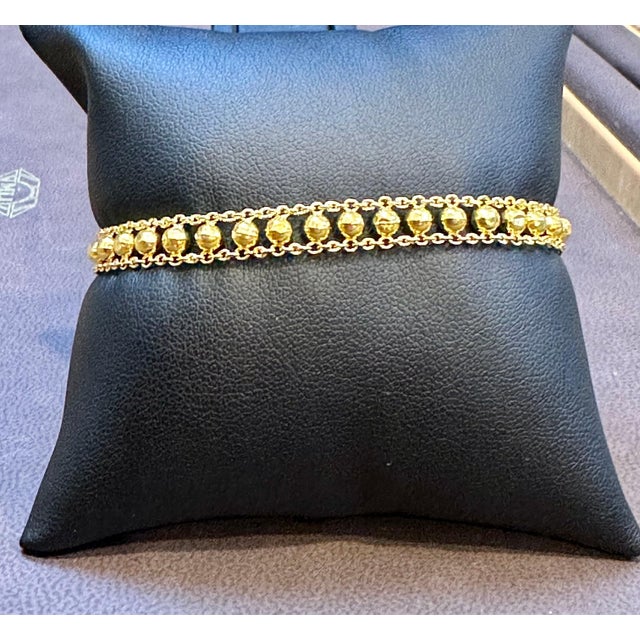 22 Karat Yellow Gold 7.7 Gm Link Bracelet Unisex For Sale - Image 4 of 8