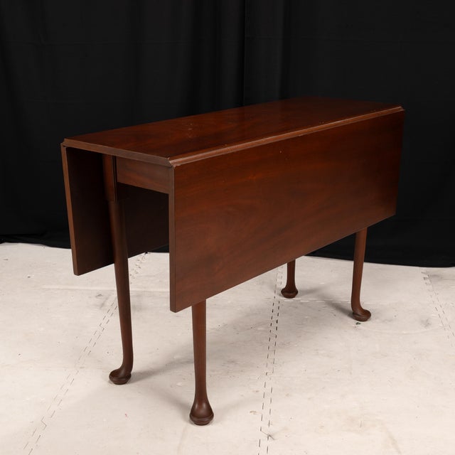 Kittinger Wa-1022 Colonial Williamsburg Mahogany Drop Leaf Table For Sale - Image 10 of 11