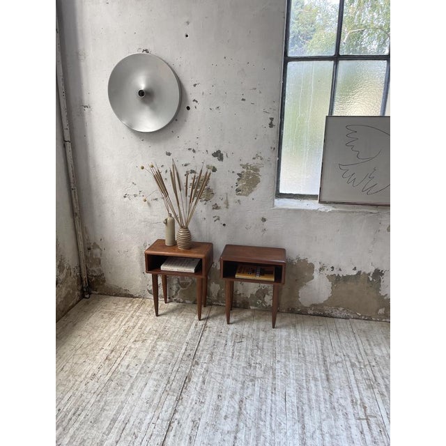 1960s Scandinavian Teak Bedside Tables, 1960s, Set of 2 For Sale - Image 5 of 18