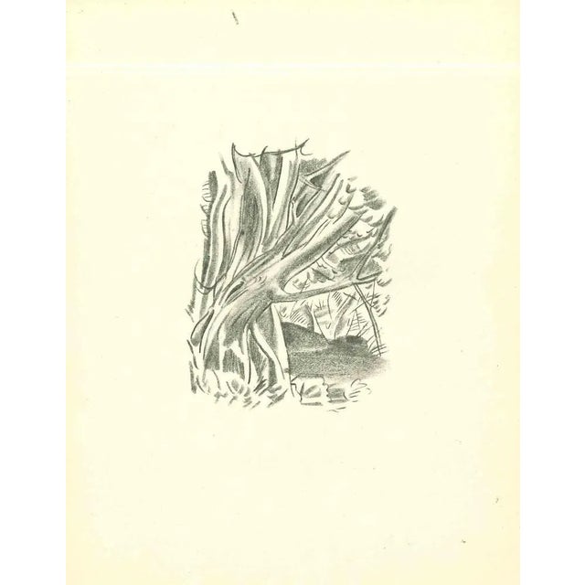 African Forest is an original lithograph realized in the early 1930s by Emmanuel Gondouin, (Versailles, 1883 - Parigi,...
