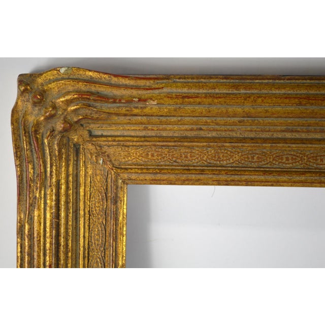 Art Nouveau Very Fine Art Nouveau Gilt Painting Frame For Sale - Image 3 of 6