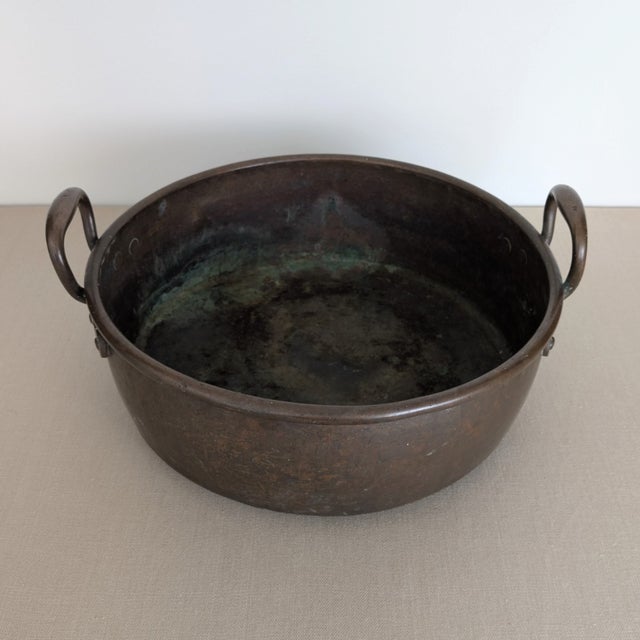 English Large 19th C. English Copper Jam Pan For Sale - Image 3 of 7