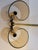 1970s French Space Age Amber Glass & Brass Chandelier Set by Michel Dumas - a Pair For Sale - Image 13 of 15