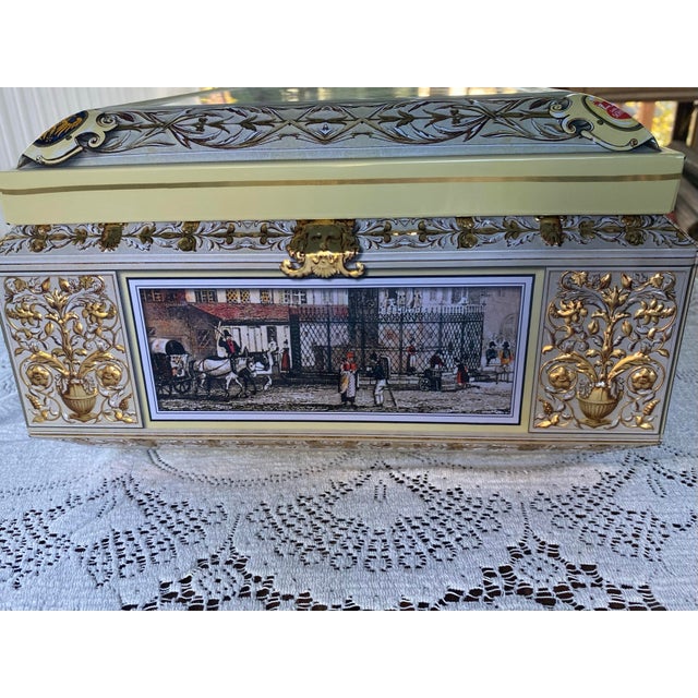 Large Decorative German Cookie Tin 1995 Otto Schmidt Collectible For Sale - Image 12 of 12