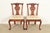 Baker Furniture Style Georgian Carved Mahogany Side Chairs or Dining Chairs, Pair For Sale - Image 13 of 13