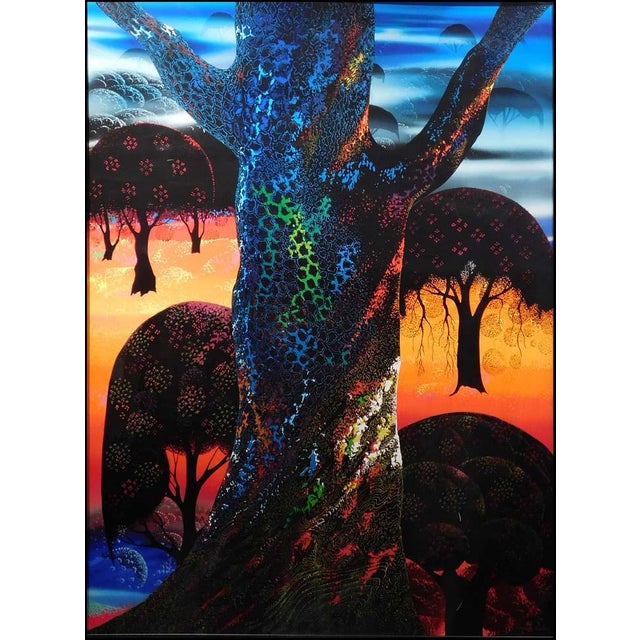 "Fire Magic" by Eyvind Earle Original Limited Edition Commemorative Serigraph on Paper Framed Size: 60" x 47" Image Size:...