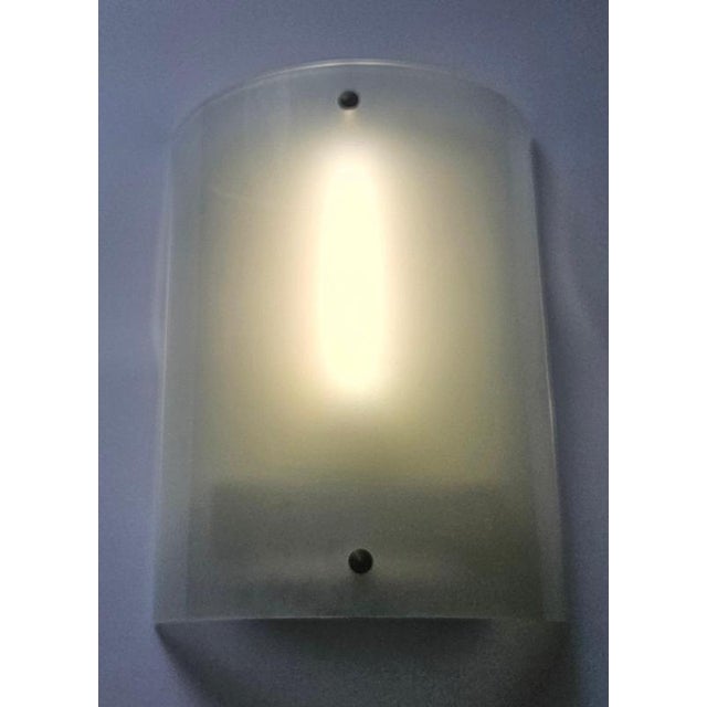 Large Mid-Century Glass Wall Lamp, 1970s For Sale - Image 15 of 17