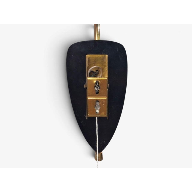 Scandinavian Modern, Tulip Wall Sconce, Brass, Plastic, Sweden, 1950s For Sale - Image 12 of 12
