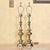Pair of Tall Brass Table Lamps With Ivory Bell Shades – Hollywood Regency Style For Sale - Image 9 of 18