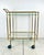 Mid-Century Modern Vintage Art Deco Brass Bar Cart For Sale - Image 3 of 12