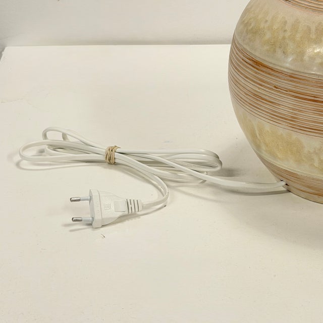 Ceramic Art Deco Stoneware Model 3154 Table Lamp by Anna-Lisa Thomson for Upsala Ekeby, Sweden, 1930s-1940s For Sale - Image 7 of 11