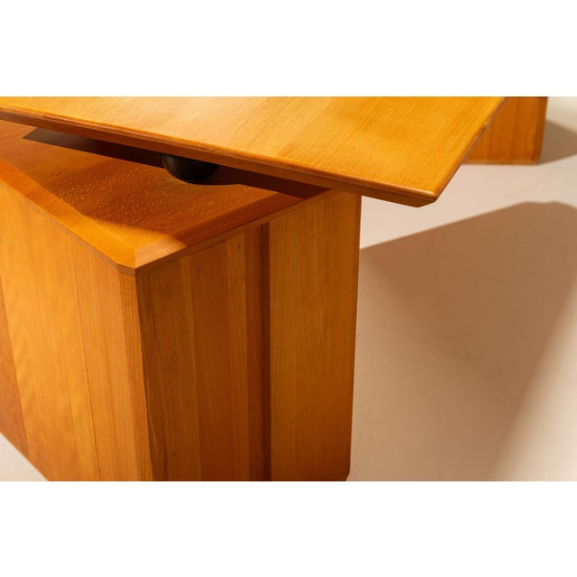 Adjustable Desk in Beech by Seltz, France, 1980s For Sale - Image 11 of 18
