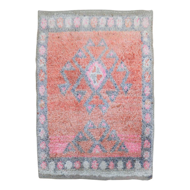 Small Vintage Turkish Tulu - 2'7" x 3'4" For Sale