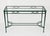 JANUS et Cie 1980s Attributed to Mario Papperzini for Janus Et Cie Green Iron and Glass Console Table For Sale - Image 4 of 18