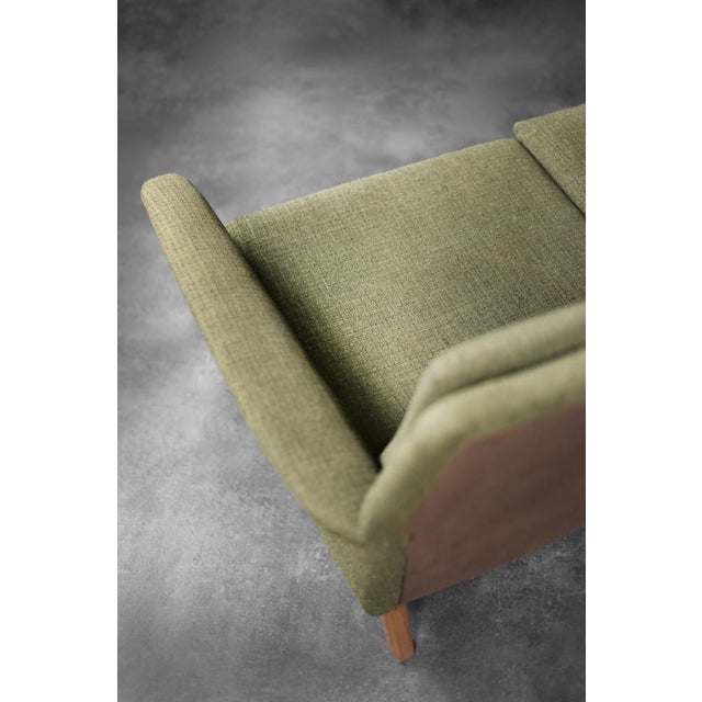 Mid-Century Danish Modern Green 3-Seater Sofa by Folke Ohlsson for Fritz Hansen, 1960s For Sale - Image 17 of 18