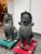 Asian Vintage Singha Guardian Lion Sculptures, Set of Two For Sale - Image 3 of 12