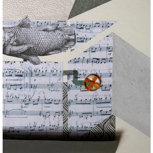 Early 21st Century The Music Box by Raluca Arnăutu, Collage on Paper For Sale - Image 5 of 8