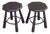 Vintage Brutalist Stools, 1970s, Set of 2 For Sale