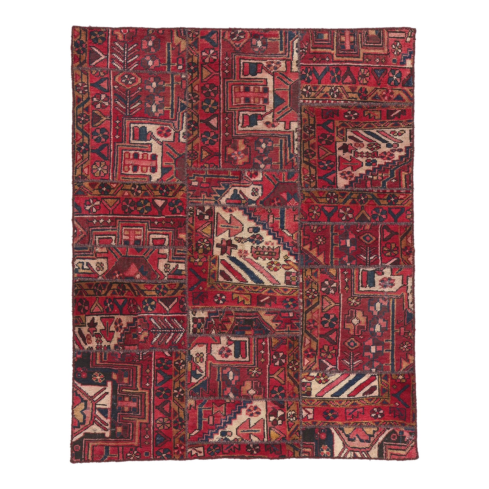 【Vintage rug】118×78cm　モロッコ産　モザイクアート Monaco Rug | One Kings Lane