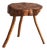 Vintage French Elm Wood Trunk Side Table, 1960s For Sale
