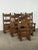 Vintage Dutch Brutalist Oak Dining Chairs, Set of 6 For Sale - Image 5 of 11
