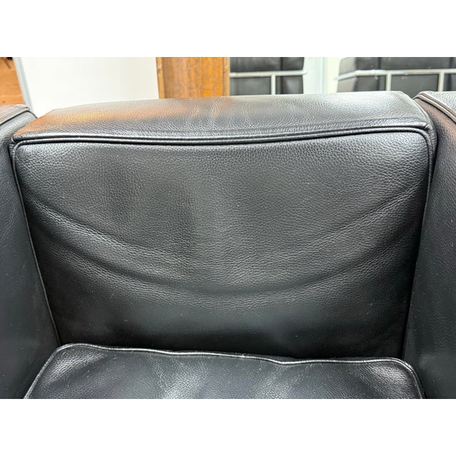Animal Skin Le Corbusier Style Cube Lounge Chairs, Pair For Sale - Image 7 of 12
