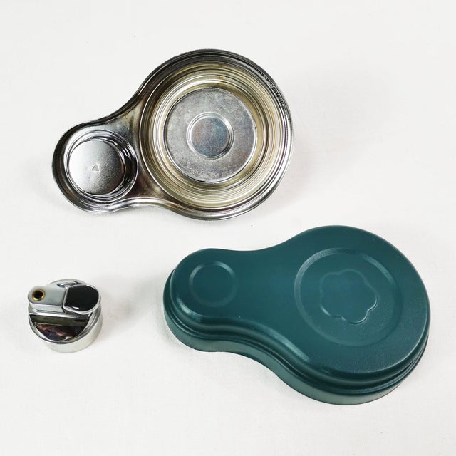 Metal Vintage Bauhaus-Style Cigarette Set, Germany, 1960s For Sale - Image 7 of 10