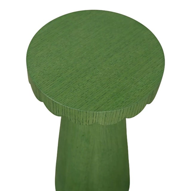 Brand new special order item. Not vintage. Elevate your living space with the Valencia Kelly Green Stained Oak Drink...