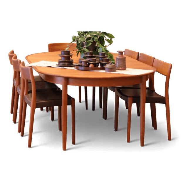 Danish Dining Chairs in Teak and Leather, 1960s, Set of 6 For Sale - Image 10 of 18