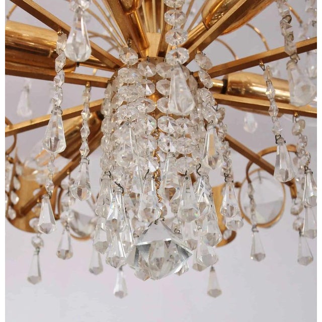 Six-Arm Chandelier in Cut Crystal For Sale - Image 6 of 6