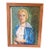 Mid-Century Modern Female Artist Self-Portrait Oil Painting For Sale