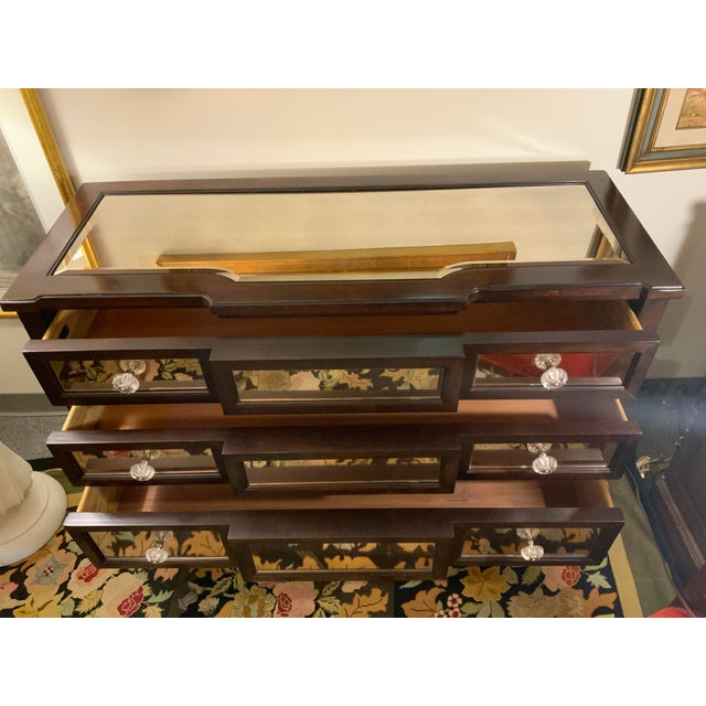 Early 21st Century 21st Century Bassett Mirrored Chest of Drawers For Sale - Image 5 of 10