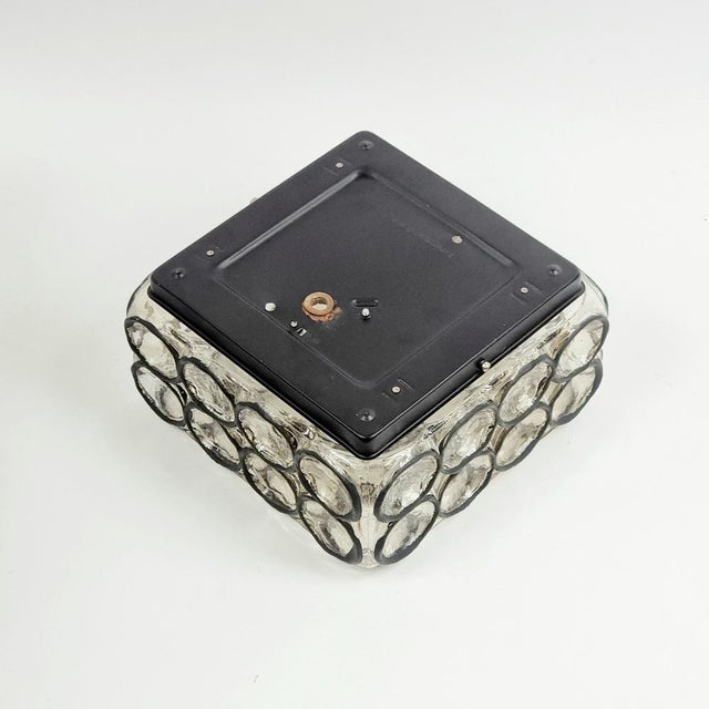 Metal Mid-Century Glass Flush Mount from Limburg, Germany, 1960s For Sale - Image 7 of 9