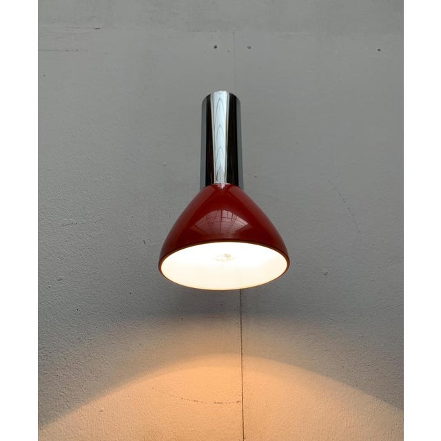 Mid-Century Modern Mid-Century Modern German Space Age Wall Lamp from Hustadt Leuchten, 1960s For Sale - Image 3 of 18