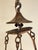 Spanish Revival Hand Forged Gilt Iron 4 Lite Chandelier- Circa 1930 For Sale - Image 10 of 11