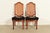 Karges Style French Regency Louis XVI Carved Solid Teak and Cane Back Side Chairs or Dining Chairs, Pair For Sale - Image 15 of 15