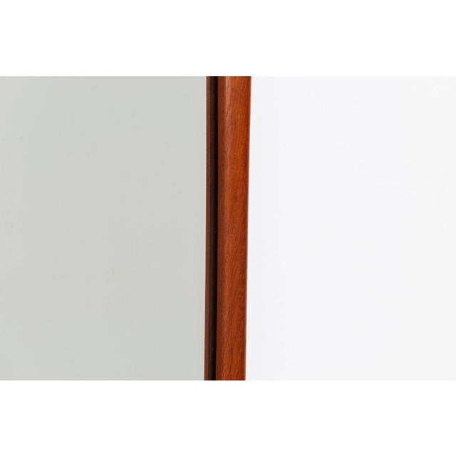 Scandinavian Rectangular Wall Mirror in Teak, 1960 For Sale - Image 9 of 10