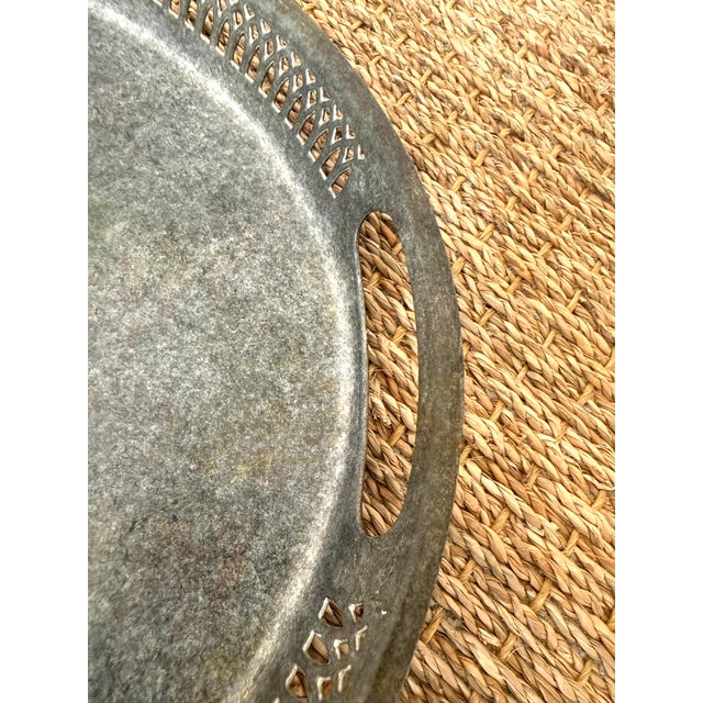 Metal Fornasetti Oval Metal Enameled Tray With Roman Profiles For Sale - Image 7 of 9