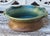 Mid-Century Modern Vintage Handcrafted C. Cly Studio Pottery Swirl Serving Bowl With Braided Rope Rim For Sale - Image 3 of 10