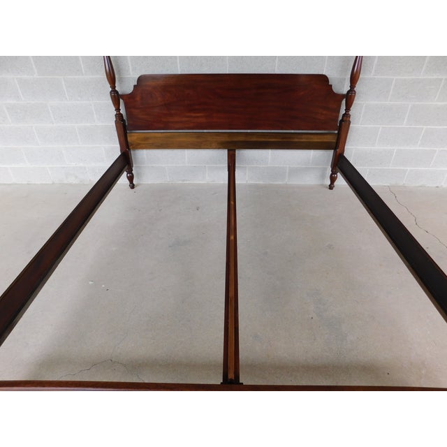 Henkel Harris Mahogany King Size Poster Bed For Sale In Philadelphia - Image 6 of 15