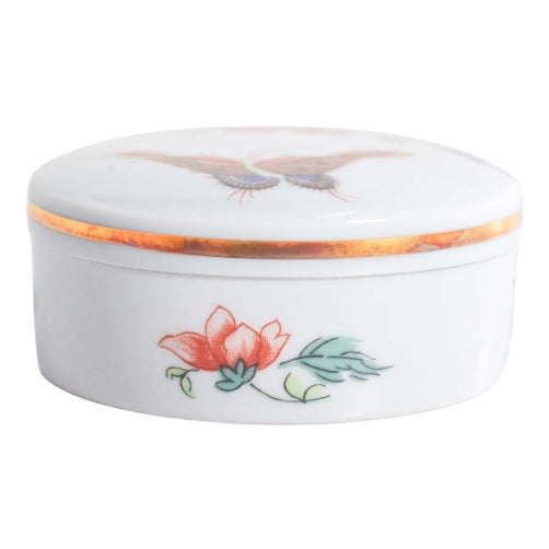 Jewelry Box in Vista Alegre Porcelain, 1950 For Sale