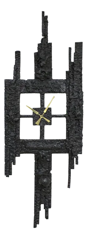 Scandinavian Modern Brutalist Clock